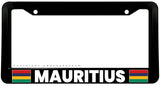 Mauritius World Country Flag V01 License Plate Frame - OwnTheAvenue