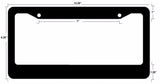 Pug Mom License Plate Frame Black Auto Car Plate Frame