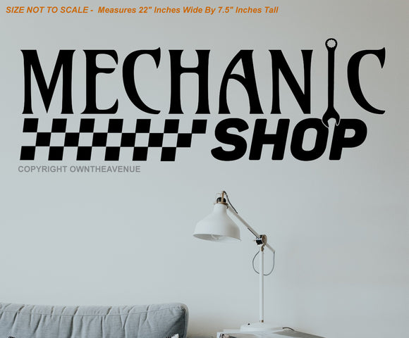 Mechanic Shop Indoor Wall Decor Decal Business Sign Garage - 22