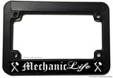 Mechanic Life Bopper Chopper Racing Motorcycle License Plate Frame - OwnTheAvenue