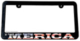 'Merica USA American Flag Distressed License Plate Frame - OwnTheAvenue