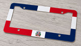 Dominican Republic Flag Car Truck SUV Auto Metal License Plate Frame