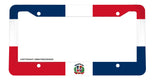 Dominican Republic Flag Car Truck SUV Auto Metal License Plate Frame