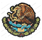 Mexico Mexican Coat of Arms Carbon Racing Drifting JDM Vinyl Sticker Decal 4" - OwnTheAvenue