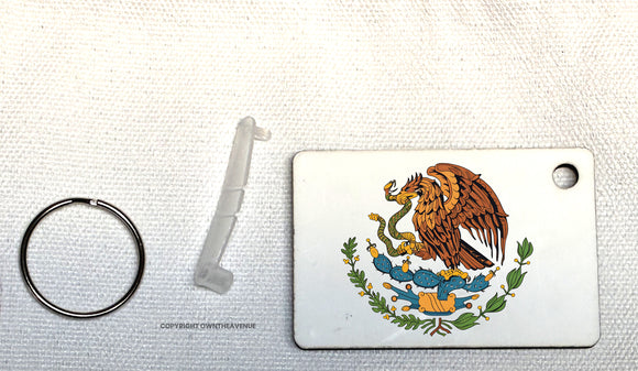 Mexico Mexican Flag Coat of Arms Keychain