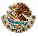 Mexico Mexican Coat of Arms Vintage Style Vinyl Sticker Decal 4" - OwnTheAvenue