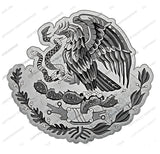 Mexico Mexican Coat of Arms Vintage Style Subdue Sticker Decal 4" - OwnTheAvenue