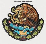 Mexico Mexican Coat of Arms Carbon Racing Drifting JDM Vinyl Sticker Decal 4" - OwnTheAvenue