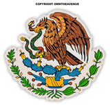Mexican Coat of Arms Mexico flag MX MEX Vinyl Sticker Decal V03 - OwnTheAvenue