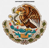 Mexico Mexican Coat of Arms Vintage Style Vinyl Sticker Decal 4" - OwnTheAvenue