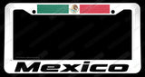 Mexico Mexican World Country Flag Racing Carbon Print V02 License Plate Frame - OwnTheAvenue