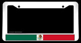 Mexico Mexican World Country Flag White License Plate Frame - OwnTheAvenue