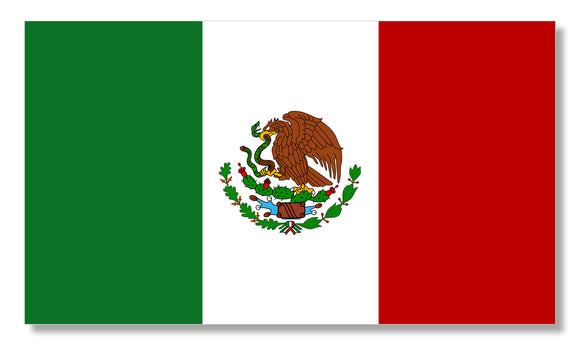 Mexico Mexican Flag Country Car Truck Bumper Window Laptop Vinyl Sticker Decal