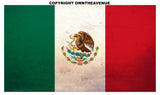 Mexico Mexican World Country Flag Vintage Style Vinyl Sticker Decal 4" - OwnTheAvenue