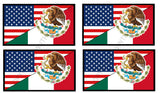 4Pcs Mexico Mexican USA American World Country Flags Sticker Decals 3" - OwnTheAvenue