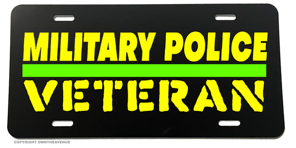 Military Police Veteran Patriotic USA America License Plate Cover - OwnTheAvenue