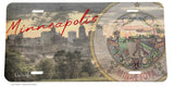 Minneapolis Minnesota Vintage Souvenir Rugged Style License Plate Cover - OwnTheAvenue