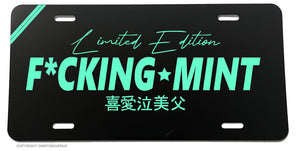 Mint JDM Kanji Japanese Racing Drifting Auto License Plate Cover - OwnTheAvenue