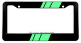 Mint Sport Racing Stripe JDM Racing Model V01 Black License Plate Frame