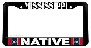 Mississippi Native Flag Car Truck Auto License Plate Frame