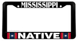 Mississippi Native Flag Car Truck Auto License Plate Frame