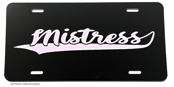 Mistress JDM Cute Drift Race Drag Funny License Plate Cover Model-3823 - OwnTheAvenue