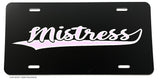 Mistress JDM Cute Drift Race Drag Funny License Plate Cover Model-3823 - OwnTheAvenue