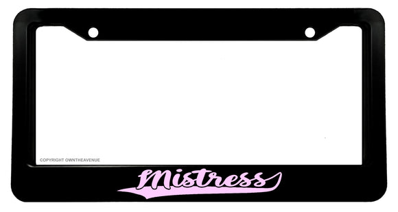 Mistress JDM Cute Drift Race Drag Funny License Plate Frame Model-Ri-38 - OwnTheAvenue