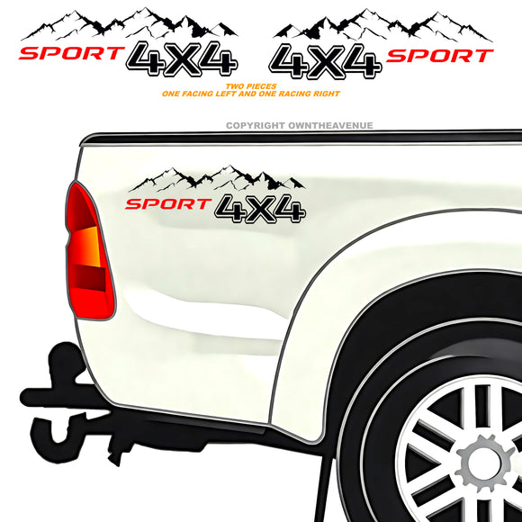 4X4 Sport Graphic Mountain Side Body Car Off Road Truck V004 Vinyl Decal Sticker