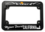 Mojave Desert California Motorcycle Black License Plate Frame - OwnTheAvenue