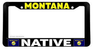 Montana Native Flag Car Truck Auto License Plate Frame - OwnTheAvenue