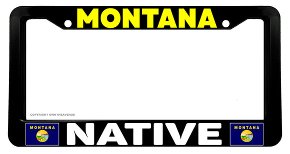 Montana Native Flag Car Truck Auto License Plate Frame - OwnTheAvenue