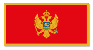 Montenegro Country Flag Car Truck Window Bumper Cooler Laptop Sticker Decal 4"