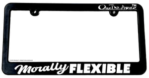Morally Flexible JDM Funny Humor Joke Drifting Car Truck License Plate Frame - OwnTheAvenue