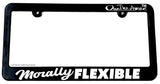 Morally Flexible JDM Funny Humor Joke Drifting Car Truck License Plate Frame - OwnTheAvenue