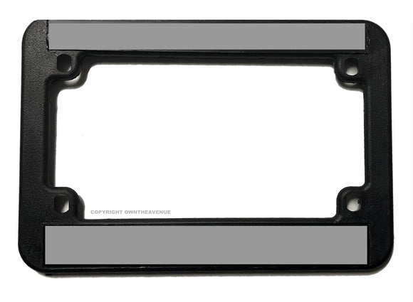 Support Corrections Officers Silver Colored Line Motorcycle License Plate Frame - OwnTheAvenue