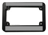 Support Corrections Officers Silver Colored Line Motorcycle License Plate Frame