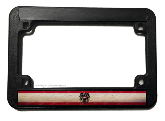Austria Austrian Vintage Style Flag Motorcycle License Plate Frame