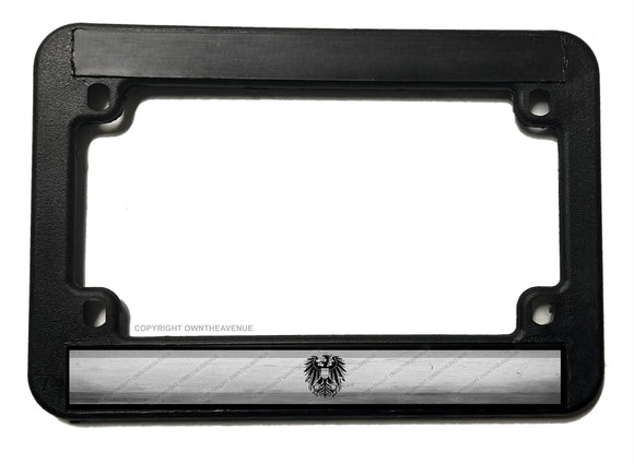 Austria Subdued Vintage Style Flag Motorcycle License Plate Frame