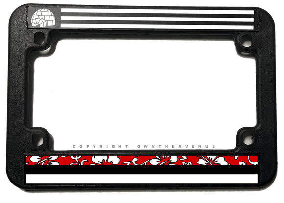 Libertarian Flag Igloo Boogaloo Movement Motorcycle License Plate Frame - OwnTheAvenue