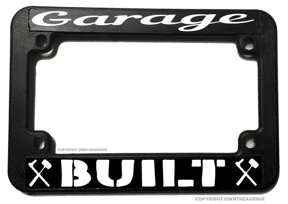 Garage Built Mechanic Racing Bopper Chopper Motorcycle License Plate Frame - OwnTheAvenue
