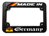 Made In Germany Flag Racing Euro Motorcycle License Plate Frame