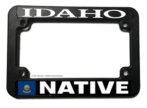 Idaho Native Motorcycle License Plate Frame