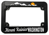 Mount Rainier Washington Motorcycle License Plate Frame - OwnTheAvenue