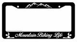 Mountain Biking Life Bike Bicycle License Plate Frame