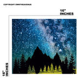 Mountains Outer Space Stars Vinyl Skin Wrap Sticker For Laptop Tablets - OwnTheAvenue