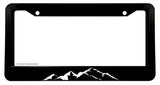 Mountains Scenery Off Road Black License Plate Frame - OwnTheAvenue