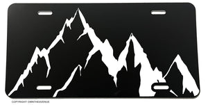 Mountains Only Off Road Truck 4x4 Black License Plate Cover - OwnTheAvenue
