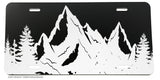 Mountains Forest Hiking Camping Trees Nature V03 License Plate Cover - OwnTheAvenue