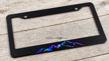 Mountains Off Road Truck Lifted Glow In The Dark License Plate Frame